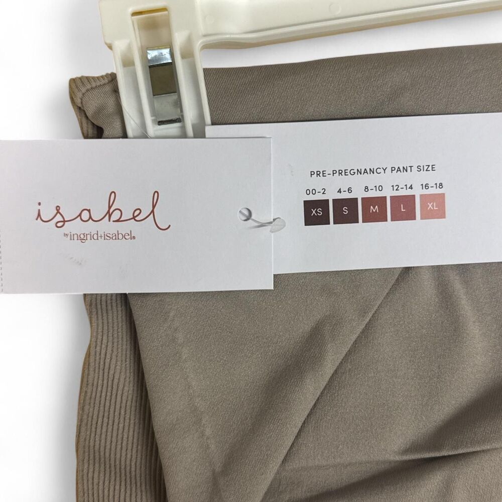 Isabel by Ingrid & Isabel brown pre-pregnancy bike shorts Size M - Picture 2 of 4